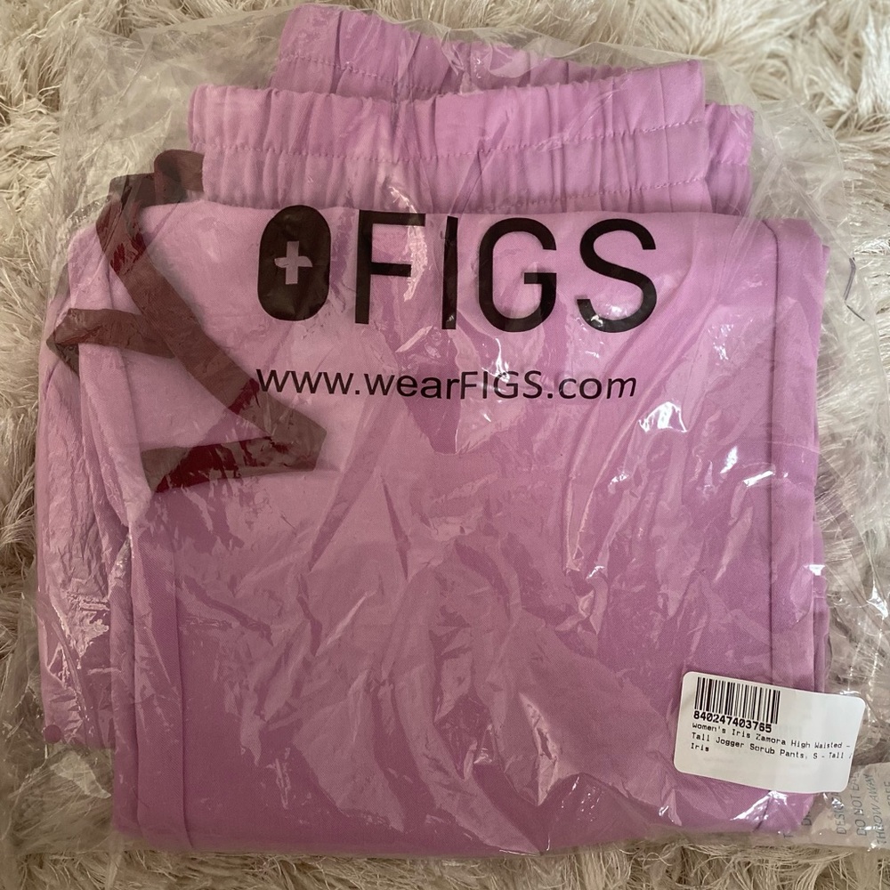 FIGS Zamora High Waisted Pants Small Tall Dusk NWT
